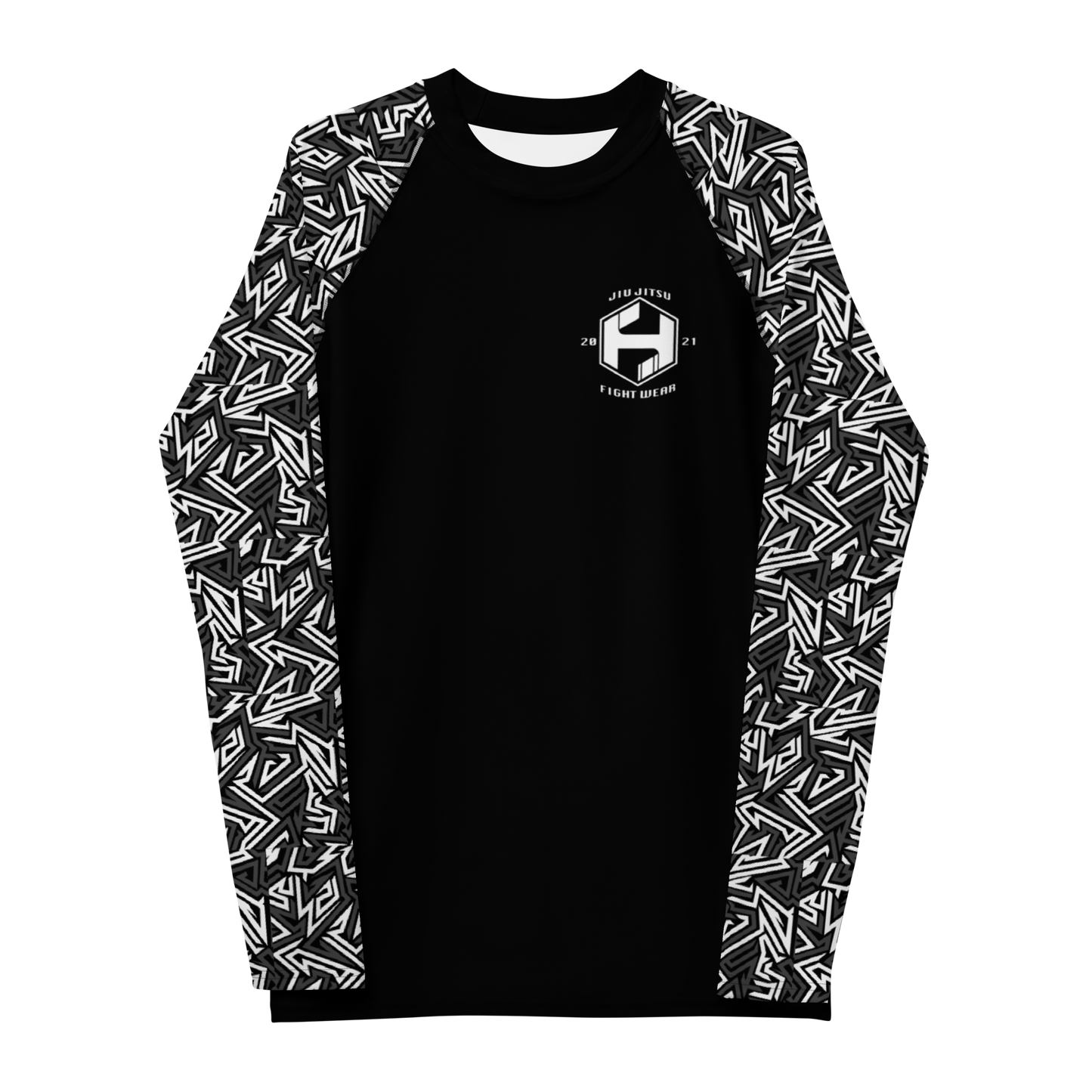 Adult White Sleeve Rash Guard