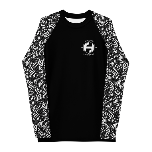 Adult White Sleeve Rash Guard