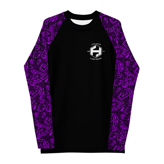 Adult Purple Sleeve Rash Guard