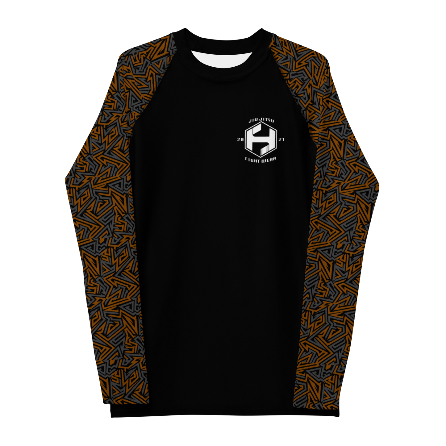 Adult Brown Sleeve Rash Guard