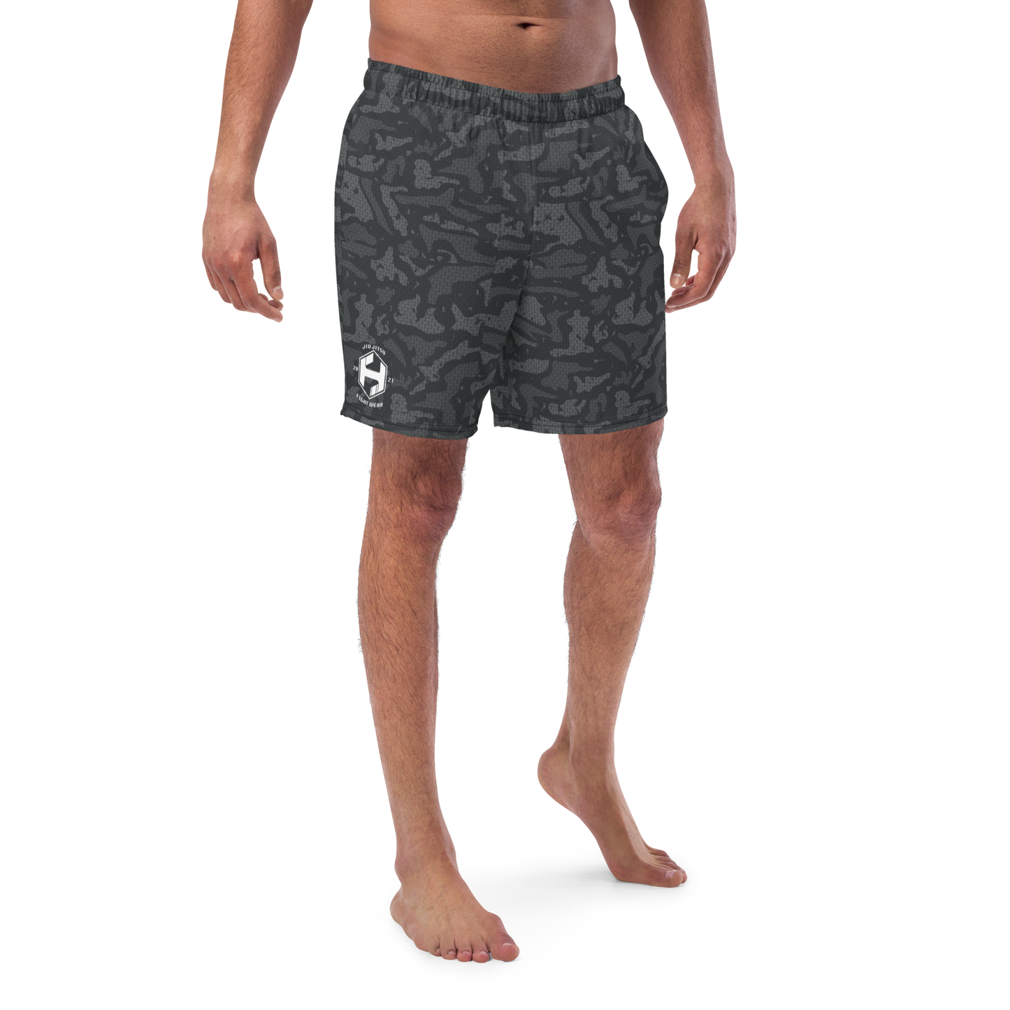 Grey Cammo Men's swim trunks
