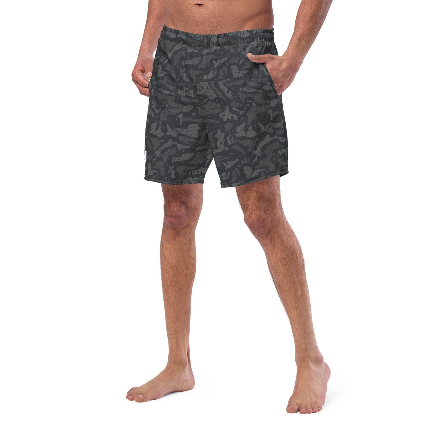 Grey Cammo Men's swim trunks