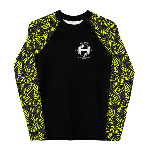 Kids Yellow Sleeve Rashguard