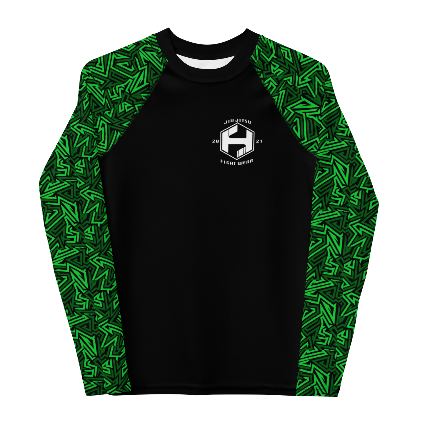 Kids Green Sleeve Rash Guard