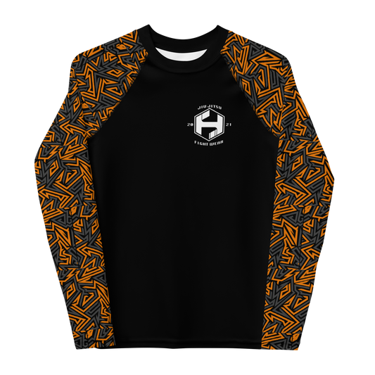Kids Orange Rash Guard