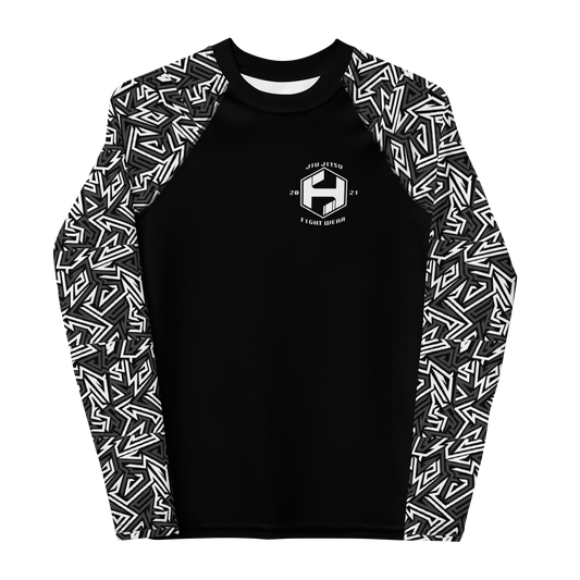Kids White Sleeve Rash Guard
